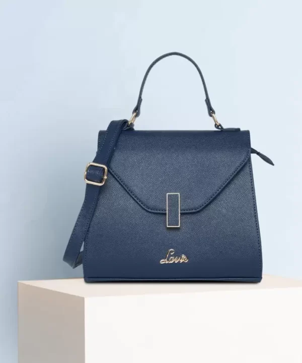 Borsa Lusso Women’s Blue Canvas Bag